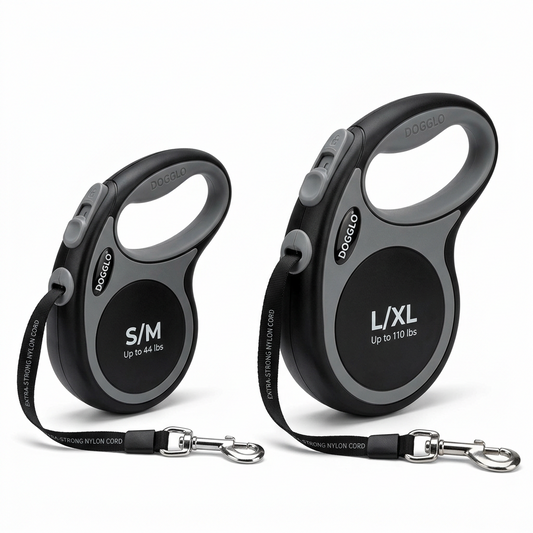Automatic Retractable Dog Leash - Dual Size Options with Brake & Lock Safety System